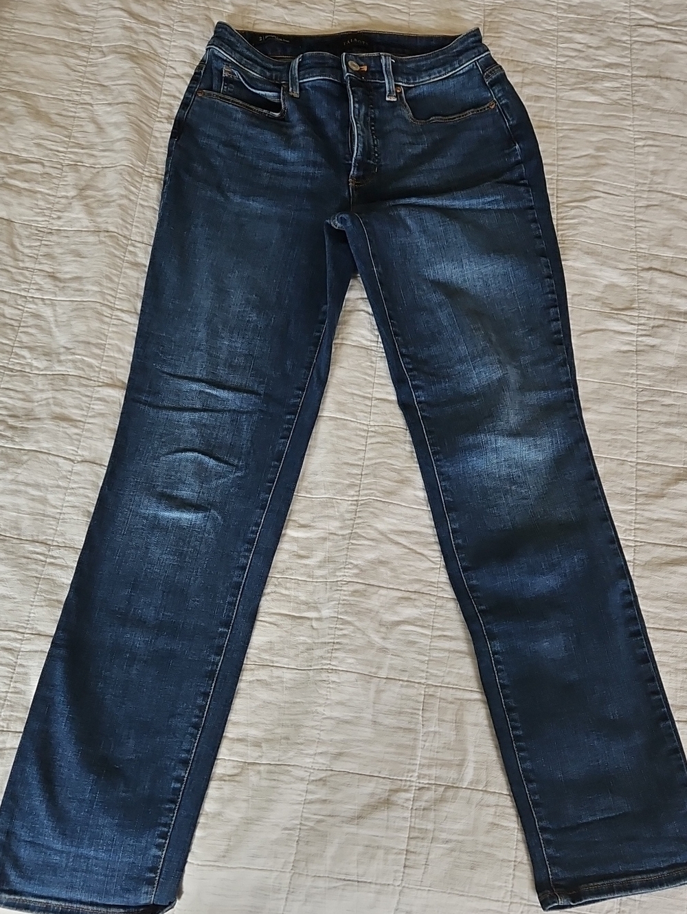 Talbots Straight Leg Jeans in Indigo Blue
